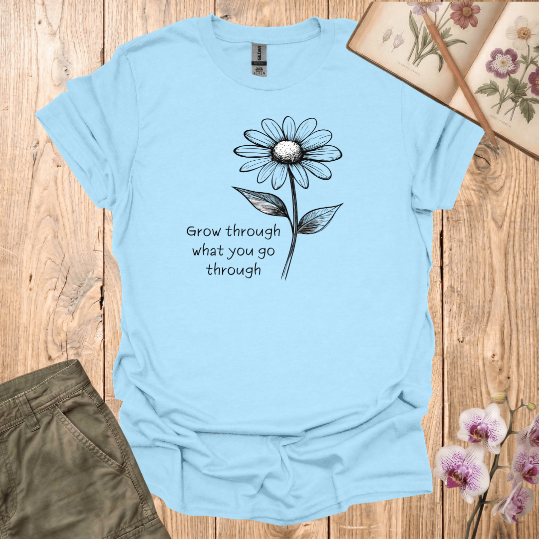 Single Daisy w/ Quote - Black