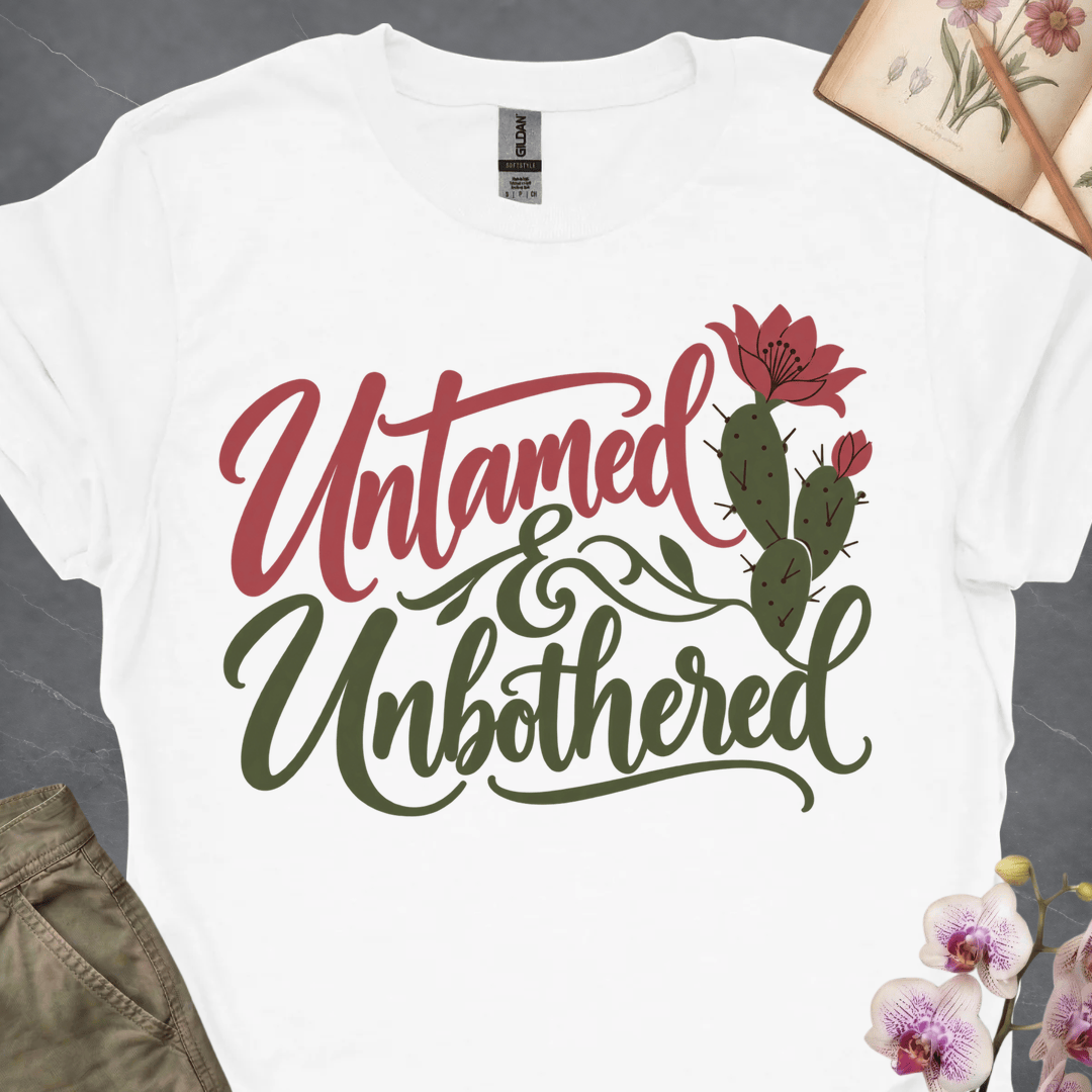 Untamed & Unbothered - Hand Script - Upscaled
