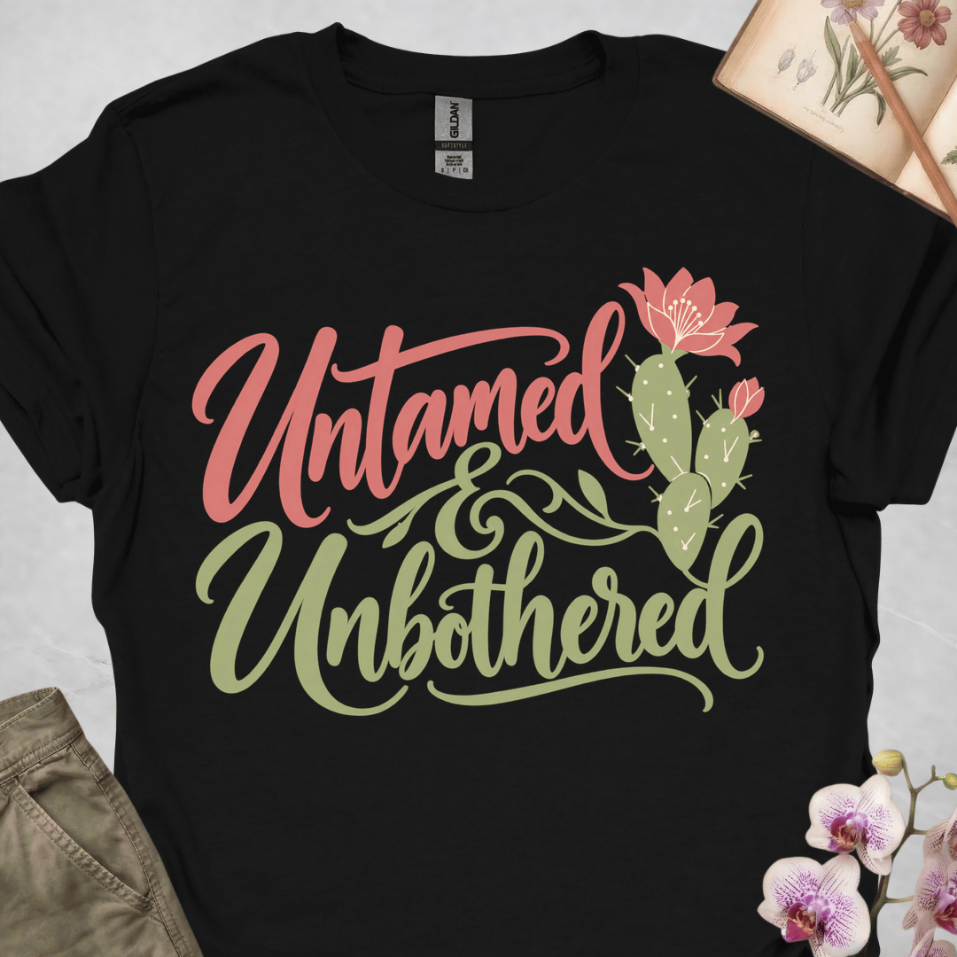 Untamed & Unbothered - Hand Script - Upscaled