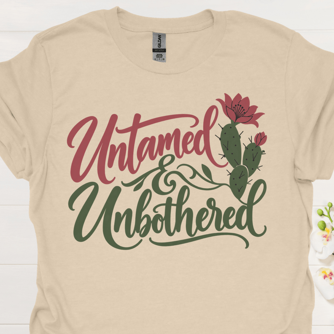 Untamed & Unbothered - Hand Script - Upscaled