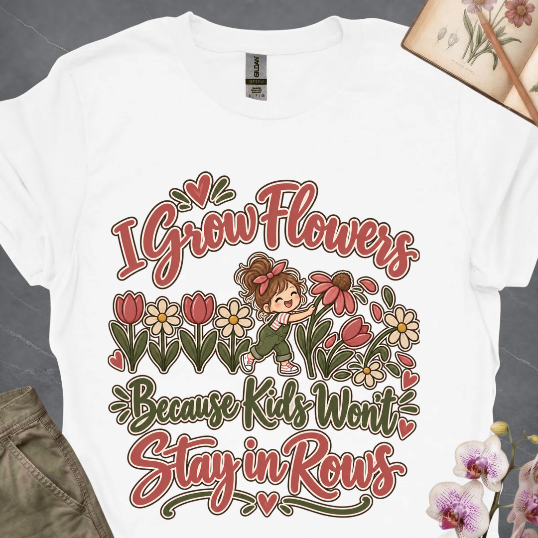 Grow Flowers Because Kids Won't Stay in Rows