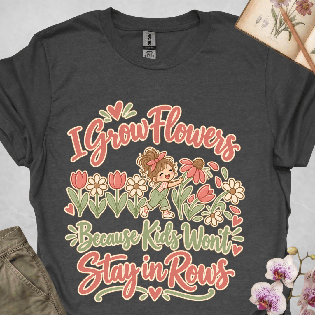 Grow Flowers Because Kids Won't Stay in Rows