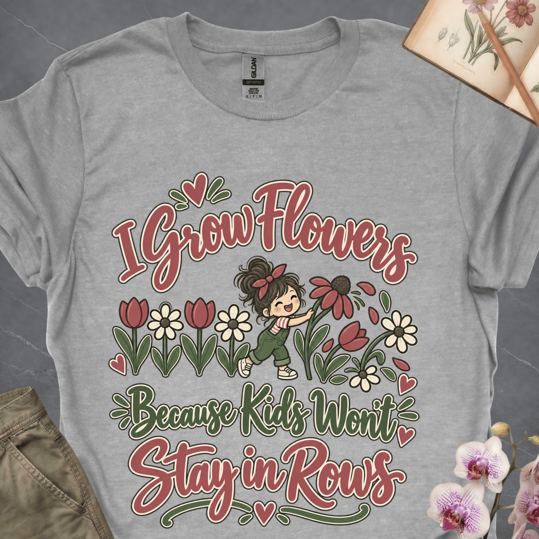 Grow Flowers Because Kids Won't Stay in Rows