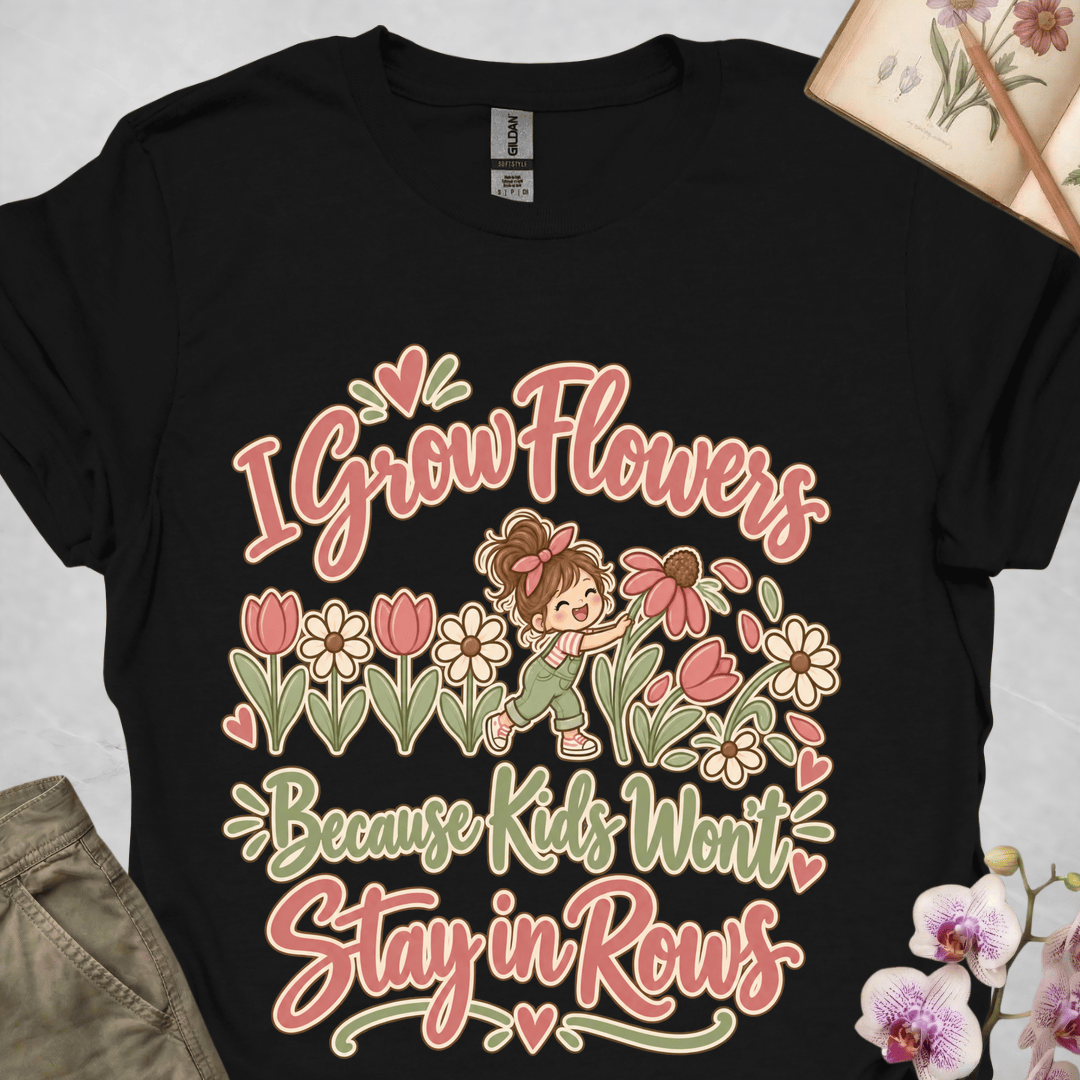 Grow Flowers Because Kids Won't Stay in Rows