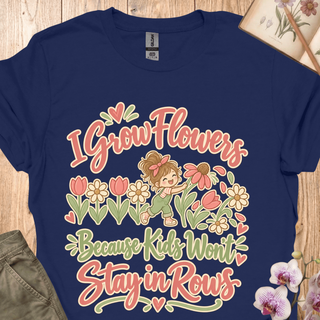 Grow Flowers Because Kids Won't Stay in Rows