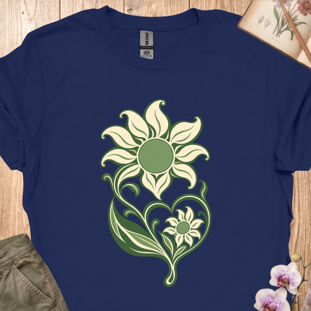 Mother & Child Sunflower - Art Nouveau - Upscaled