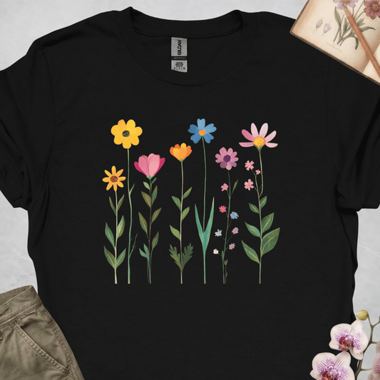 Burst of Colorful Flowers - Upscaled