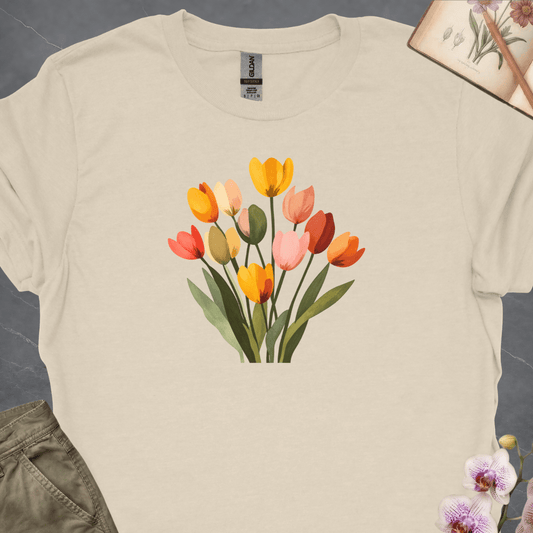 Colorful Tulip Flowers - Upscaled