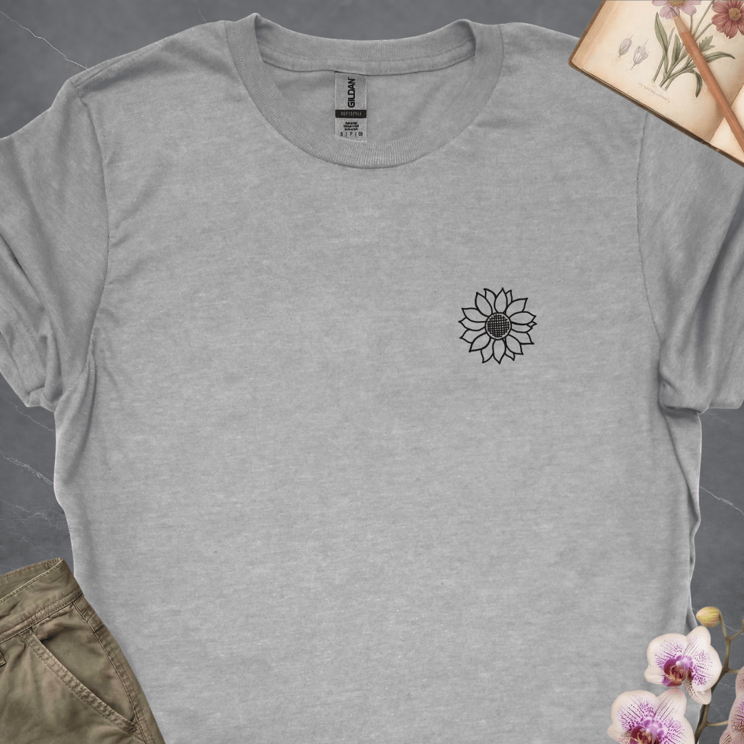 Criss Cross Sunflower – Black – Small - Upscaled