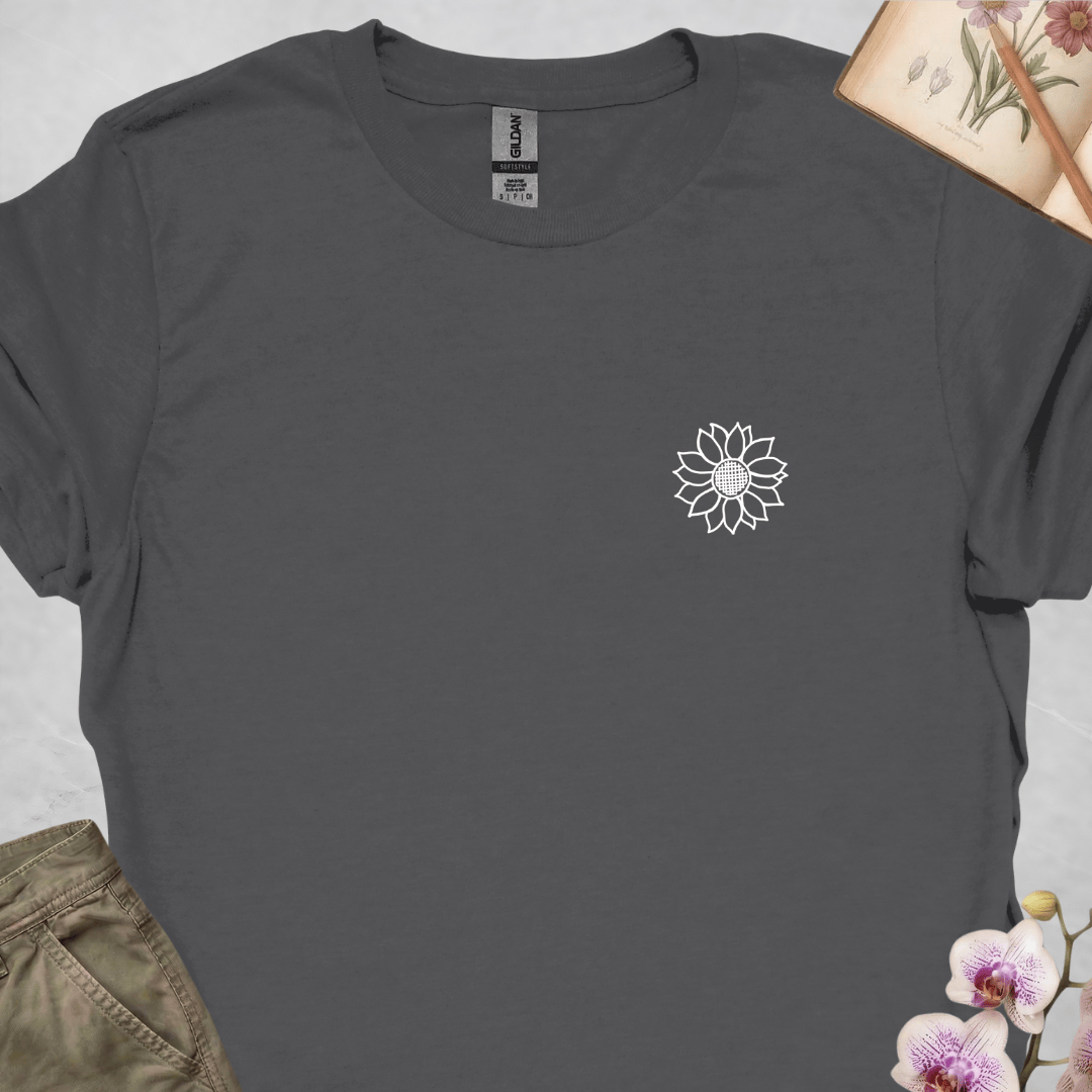 Criss Cross Sunflower - White - Small - Upscaled