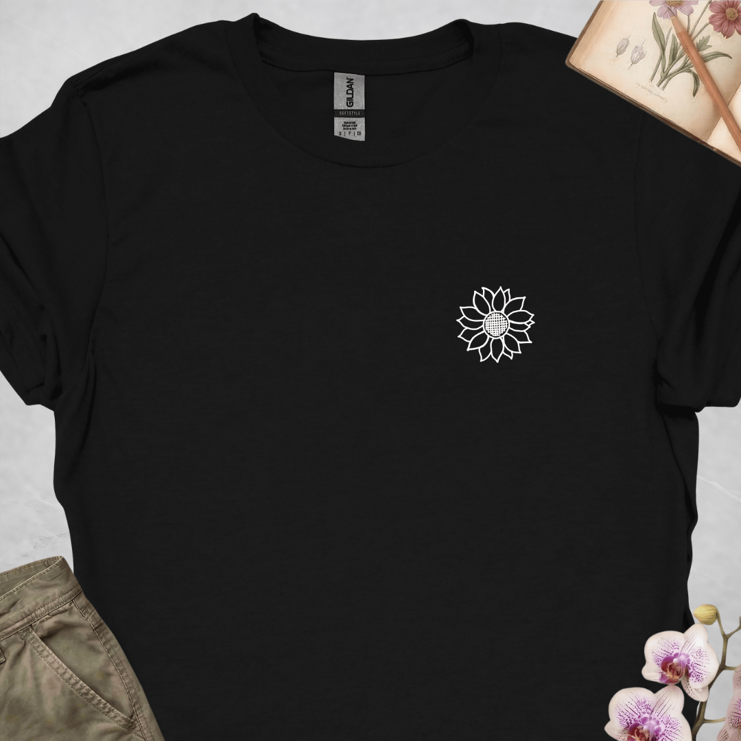 Criss Cross Sunflower - White - Small - Upscaled