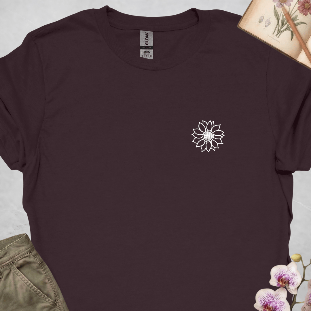 Criss Cross Sunflower - White - Small - Upscaled