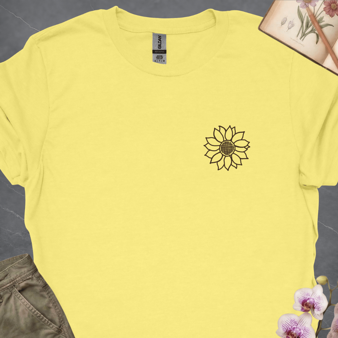 Criss Cross Sunflower – Colored – Small - Print Prep