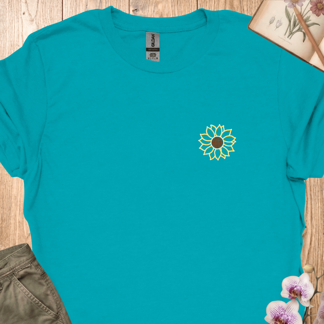 Criss Cross Sunflower – Colored – Small - Print Prep