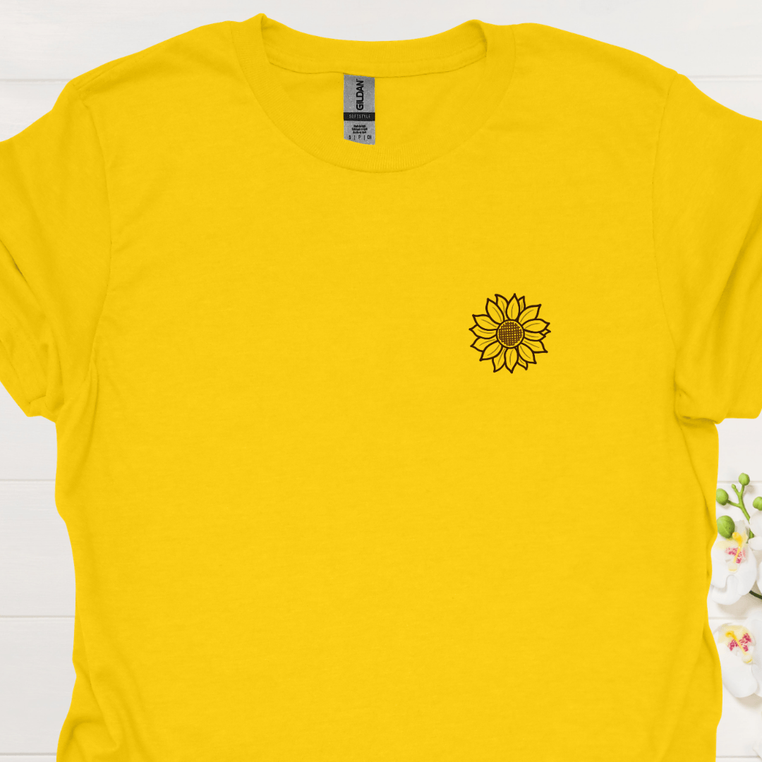Criss Cross Sunflower – Colored – Small - Print Prep