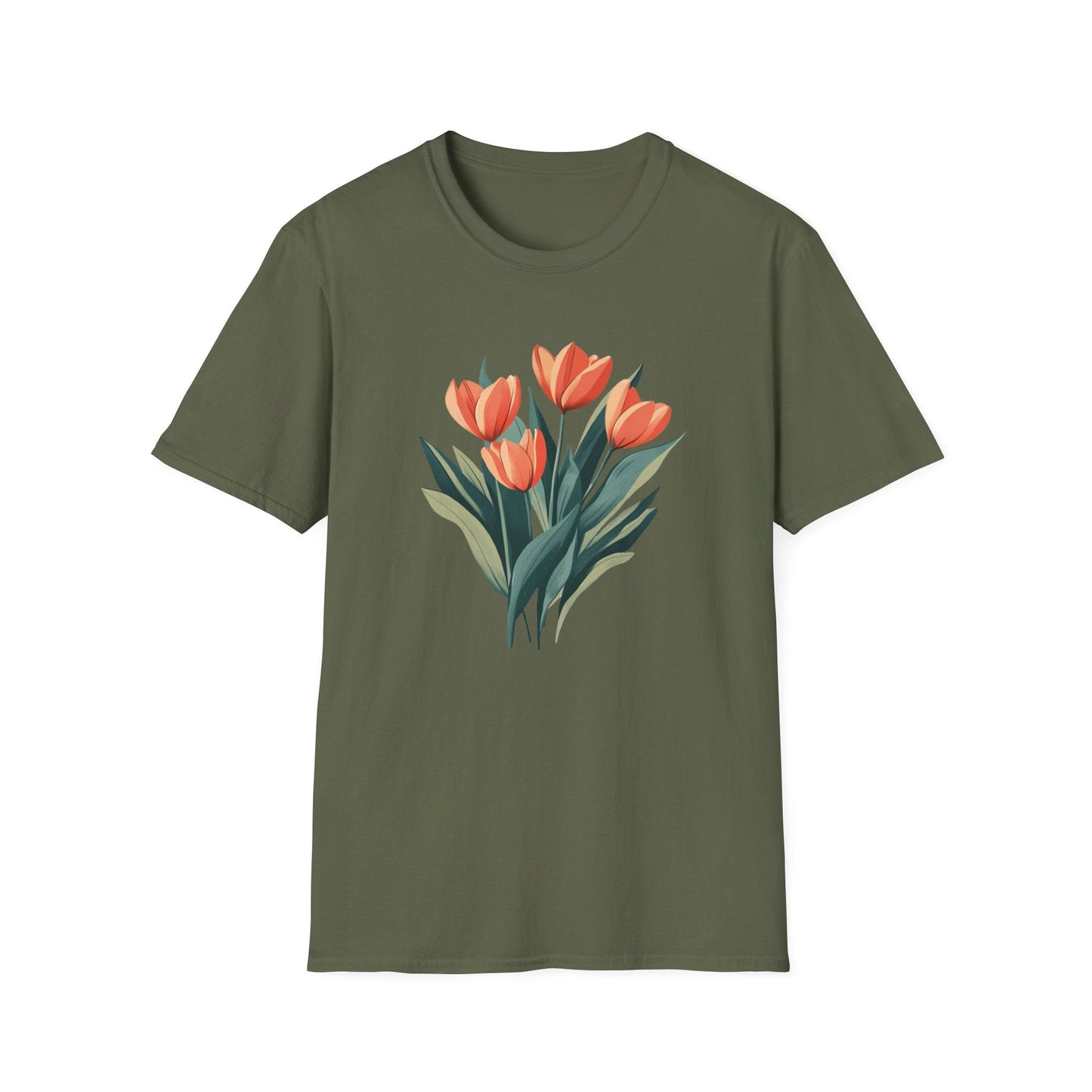 Four Tulip Flowers  – T-shirt