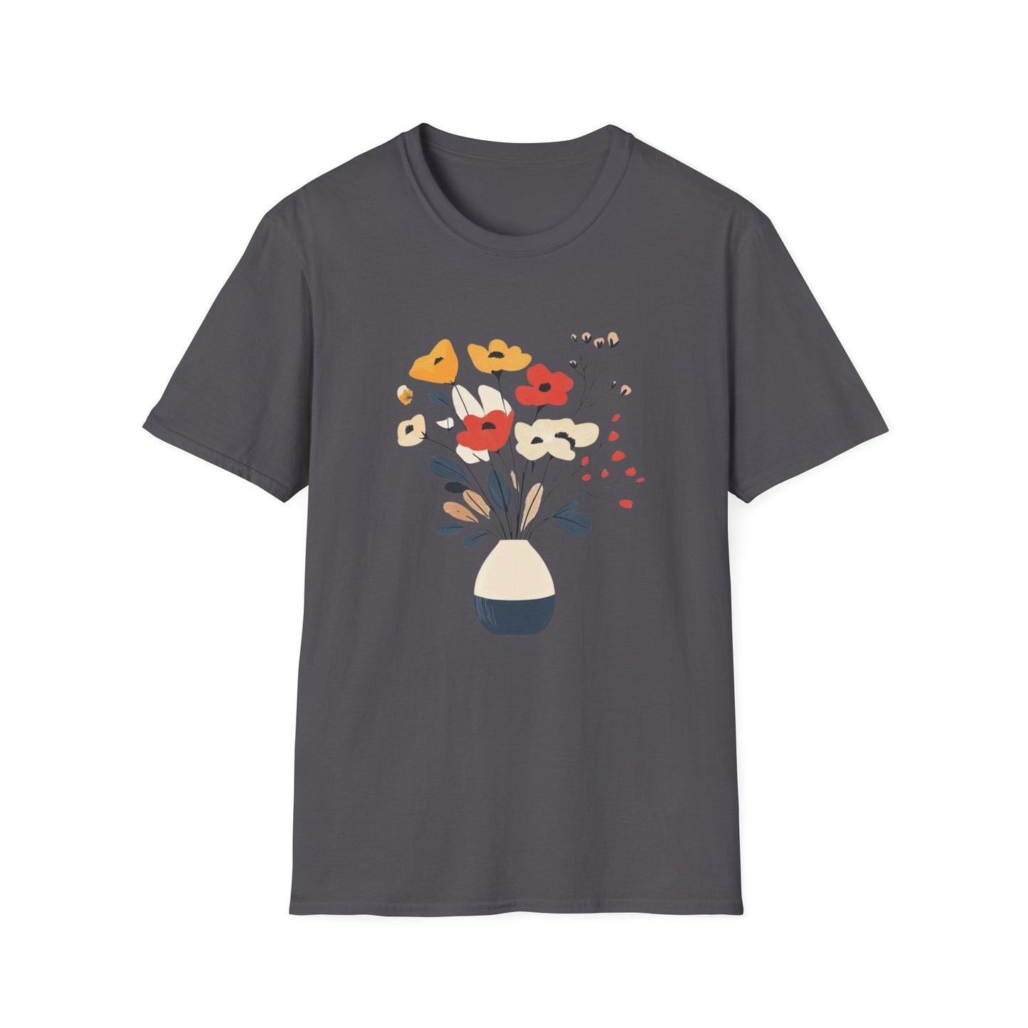 Warm Coloured Flowers in a Vase  – T-shirt