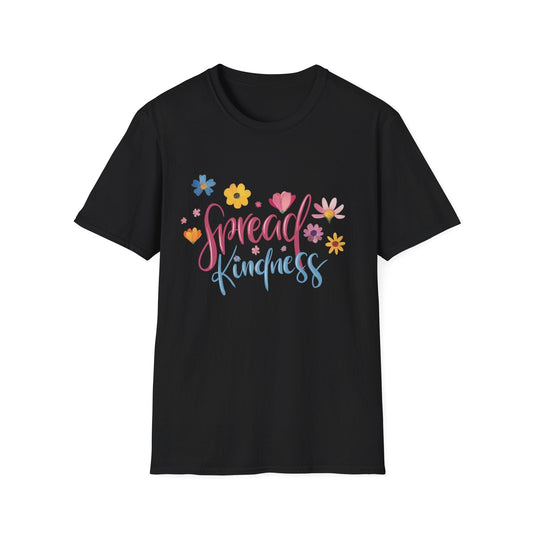 "Spread Kindness" Colorful Flowers  – T-shirt