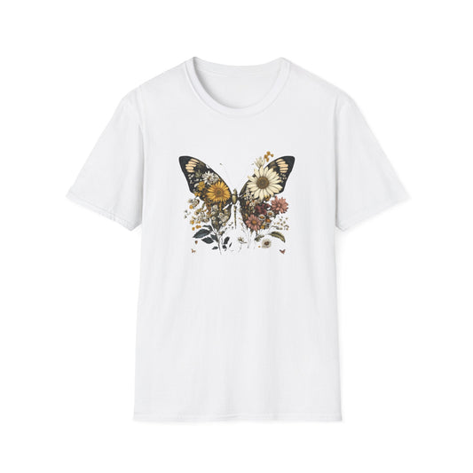 Flowers & Butterfly – T-shirt