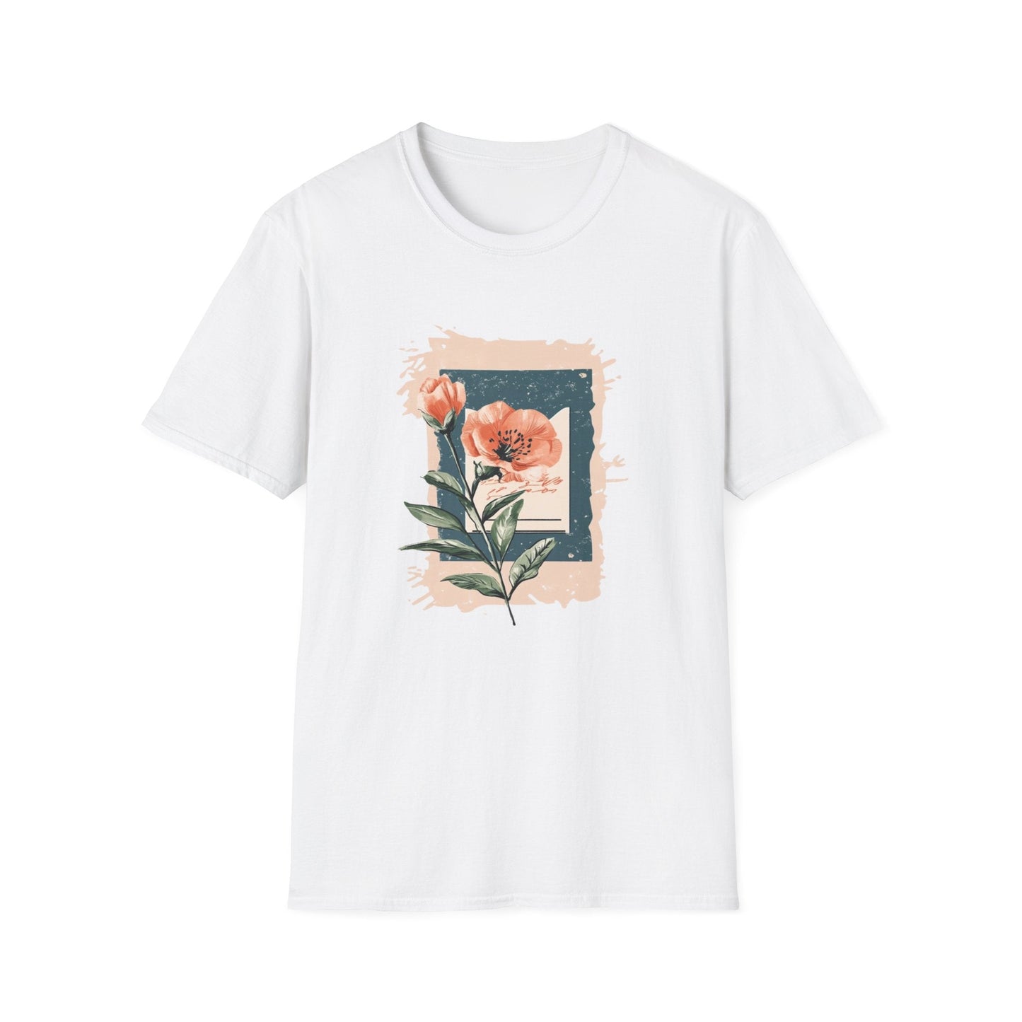 Letter and Flowers  – T-shirt