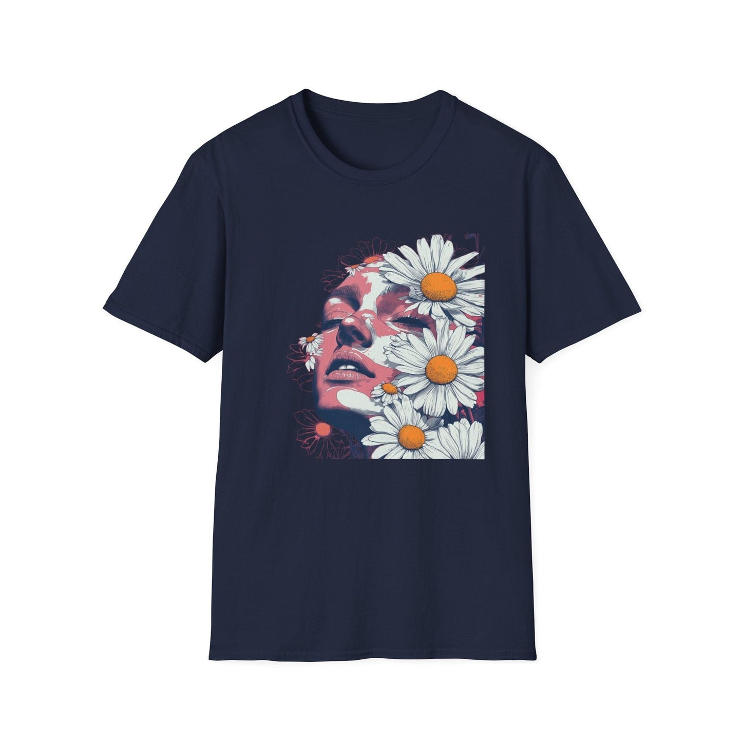 White Mysterious Daisies  – T-shirt