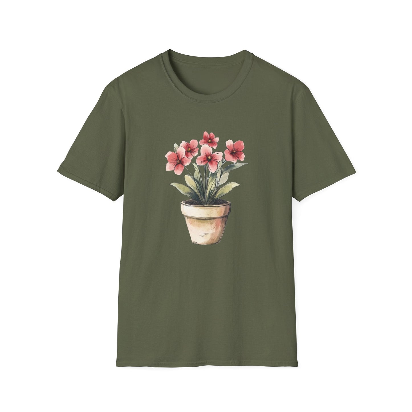 Watercolour Anemones  – T-shirt