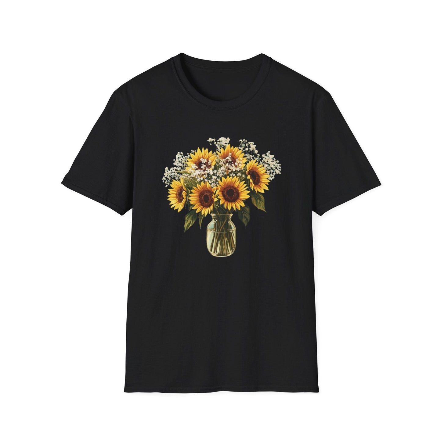 Beautiful Sunflowers in a Vase  – T-shirt