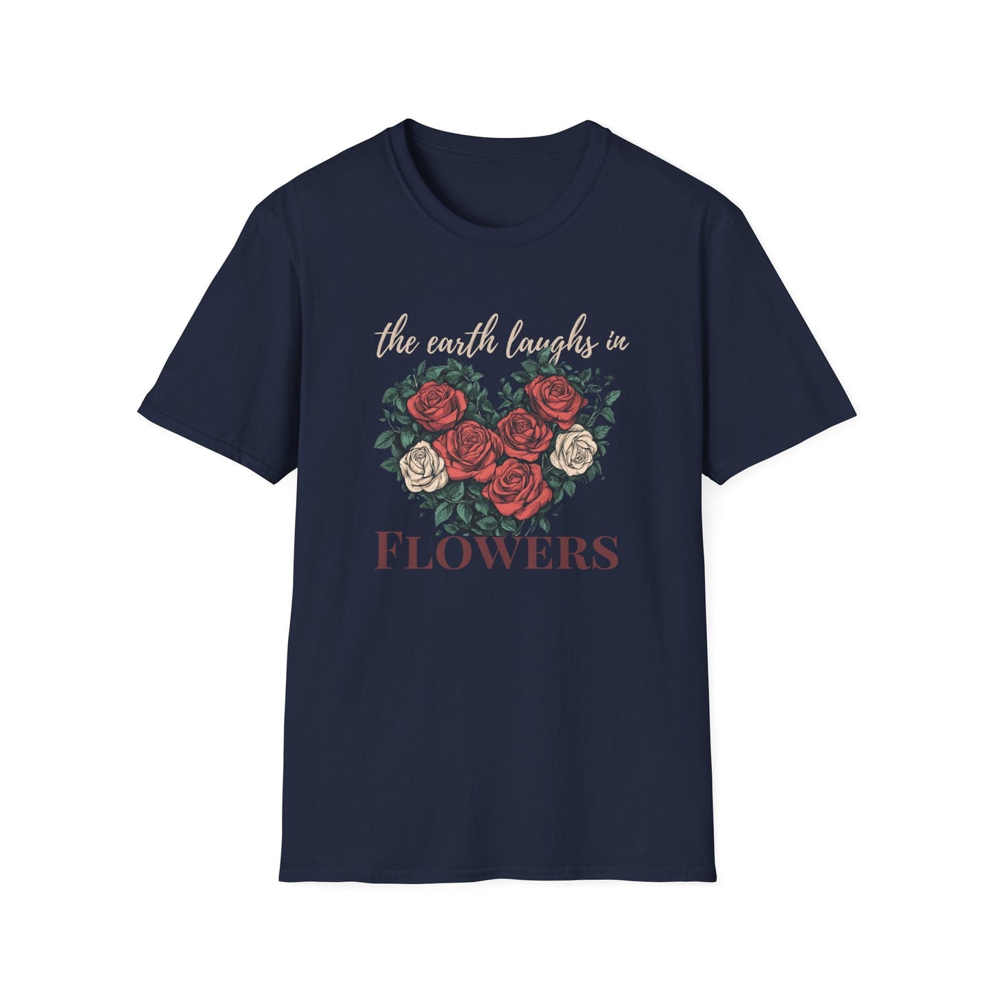 Heart Shape Rose Design  – T-shirt