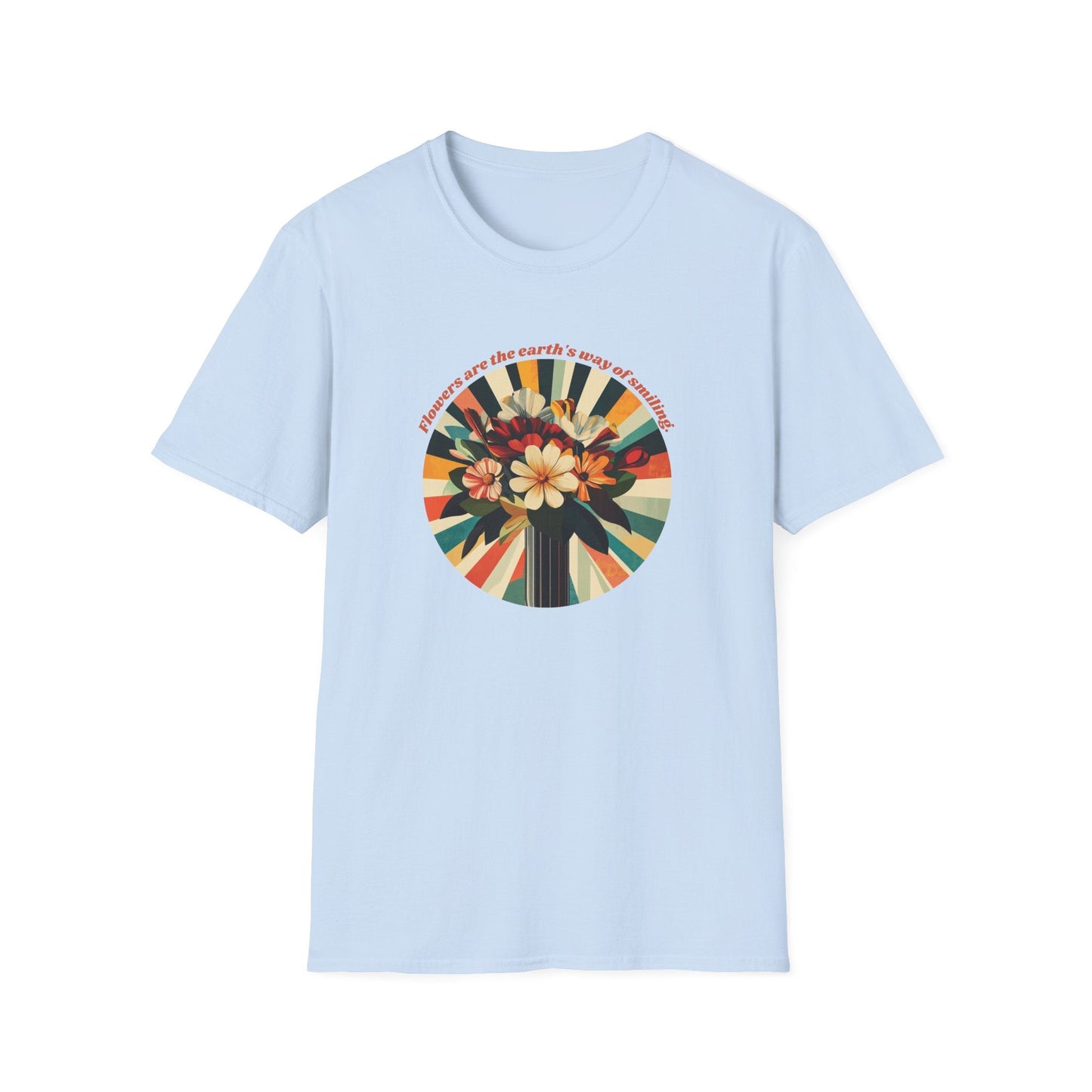 Flowers for Earth to Smile  – T-shirt
