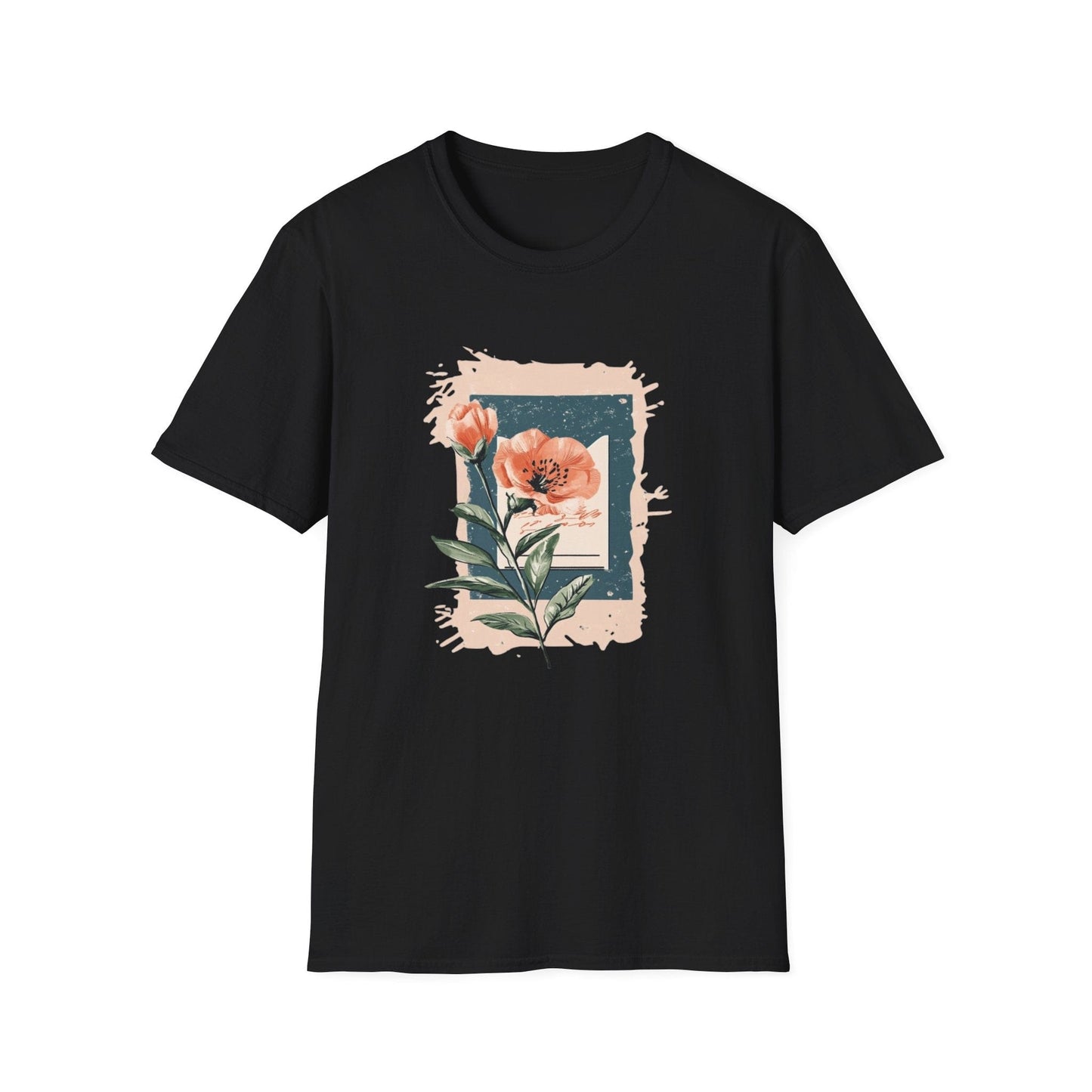 Letter and Flowers  – T-shirt