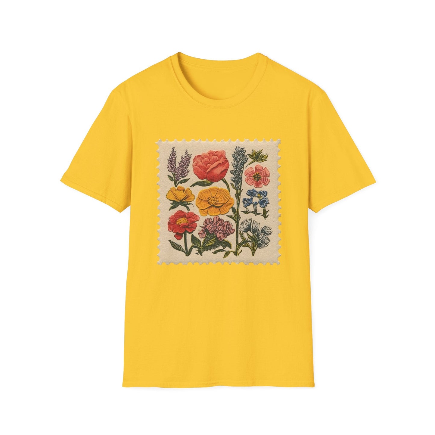 Floral Stamp  – T-shirt