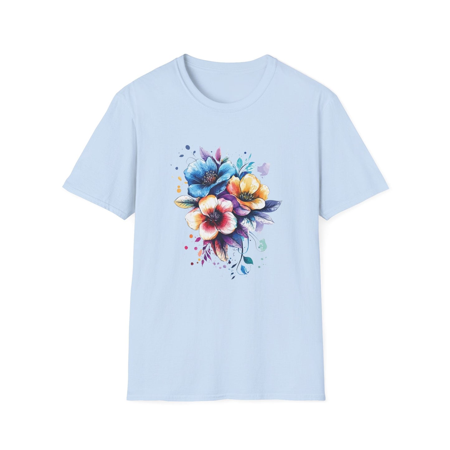 Watercolour Flowers – T-shirt