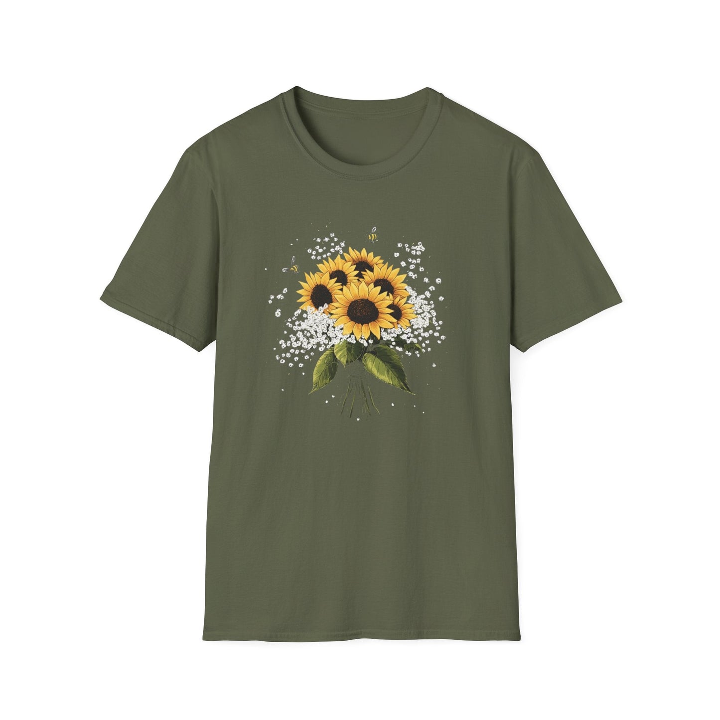 Bees on Sunflowers  – T-shirt