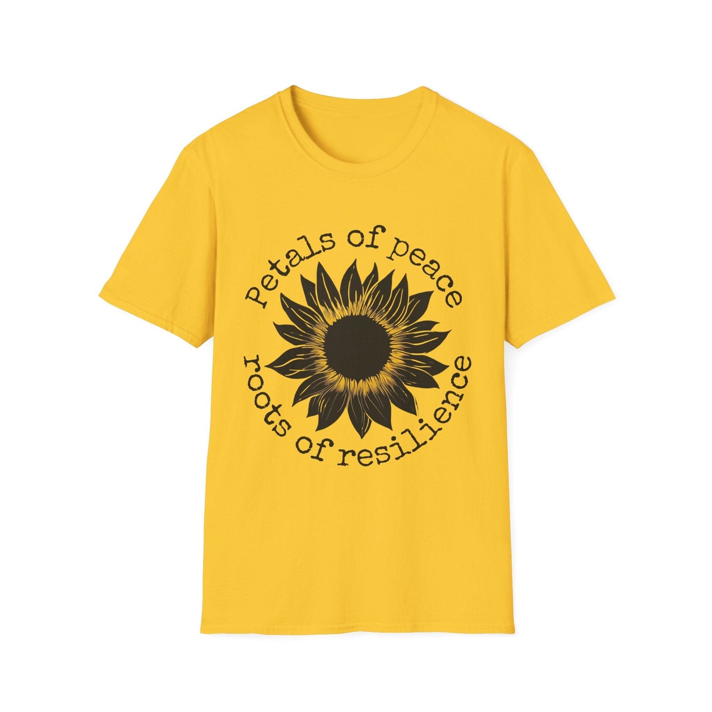 "Petals of Peace, Roots of Resilience" Black & Yellow Sunflower