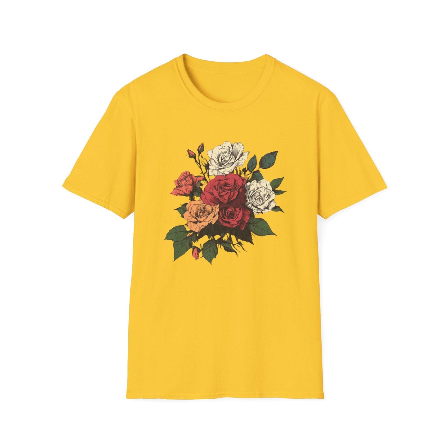 Red, Orange and White Roses  – T-shirt