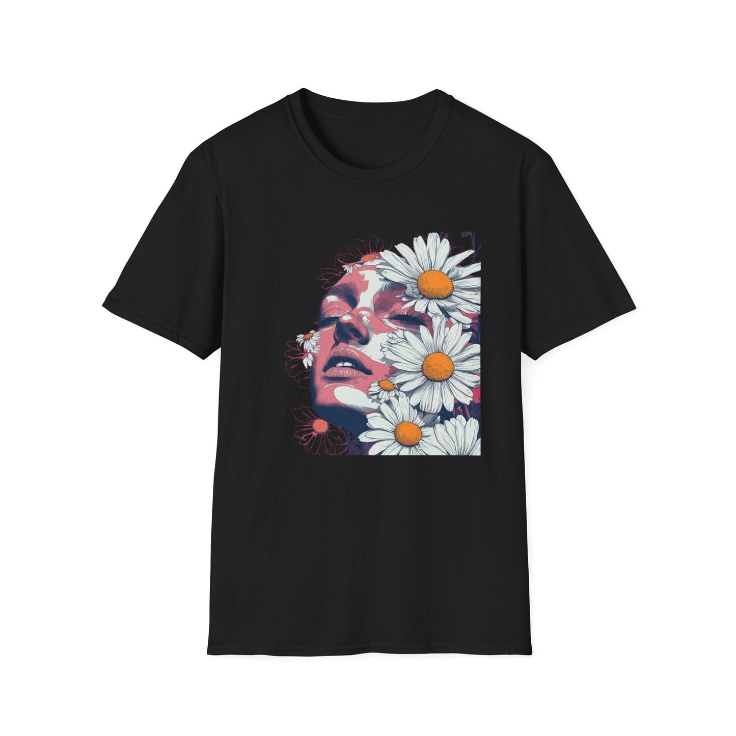 White Mysterious Daisies  – T-shirt