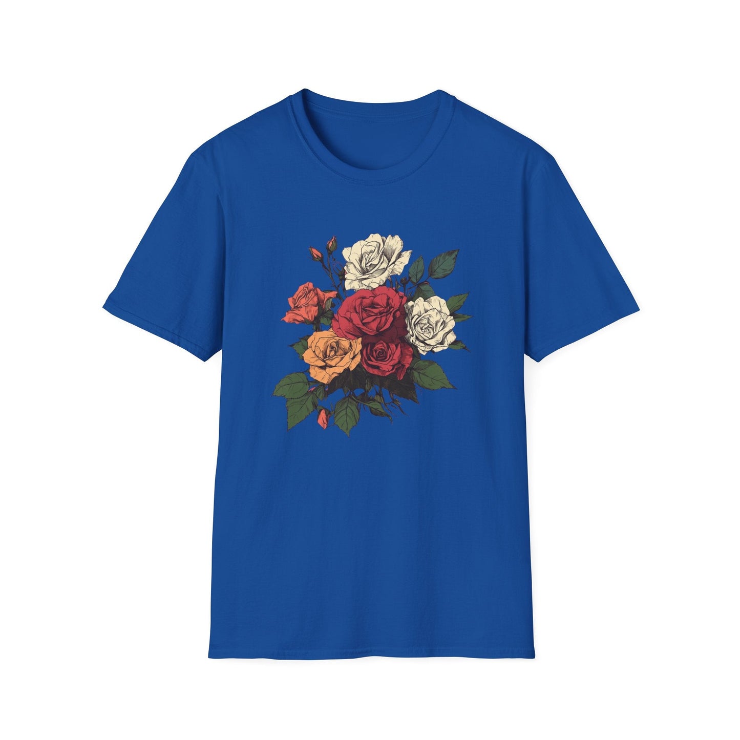 Red, Orange and White Roses  – T-shirt