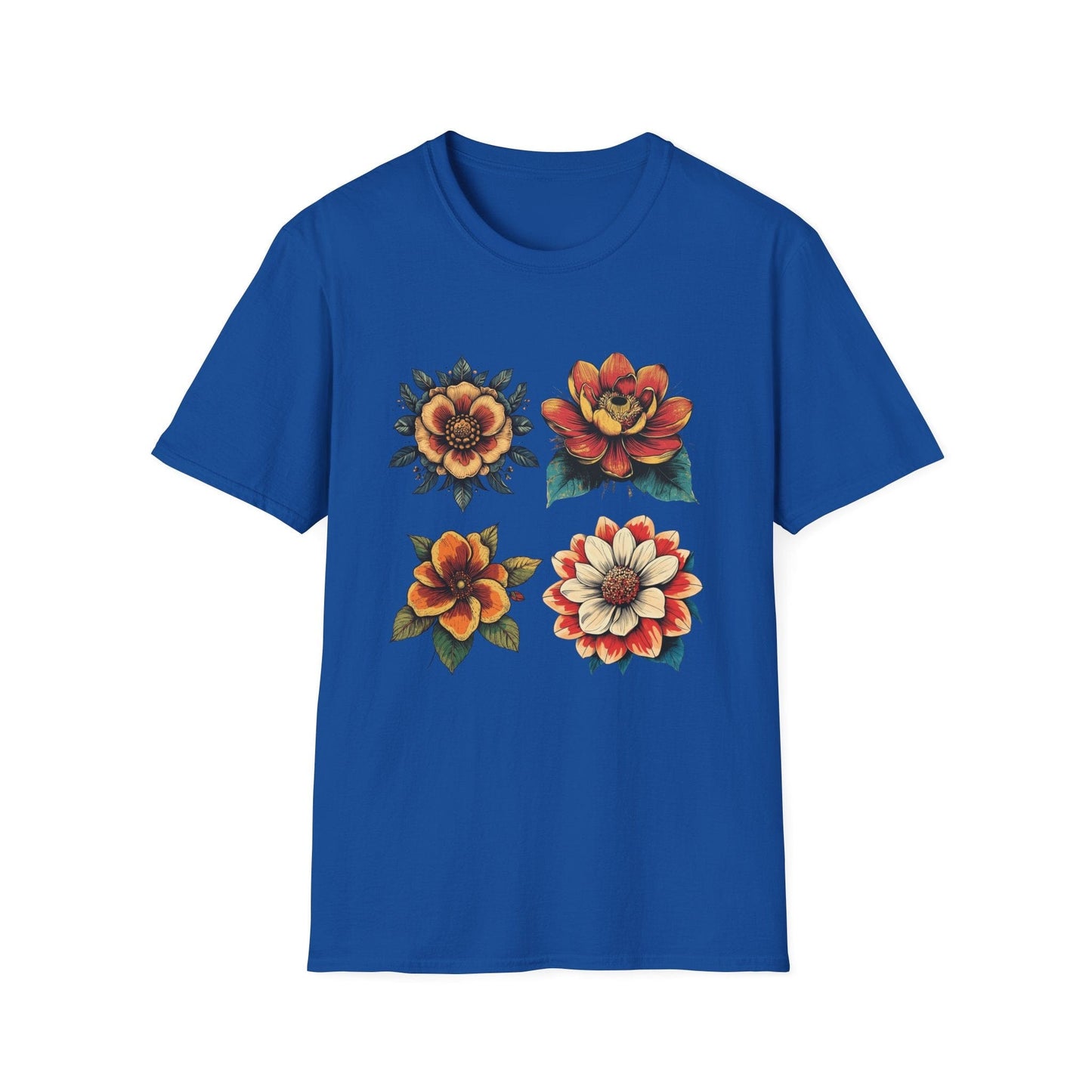 Retro Flowers  – T-shirt