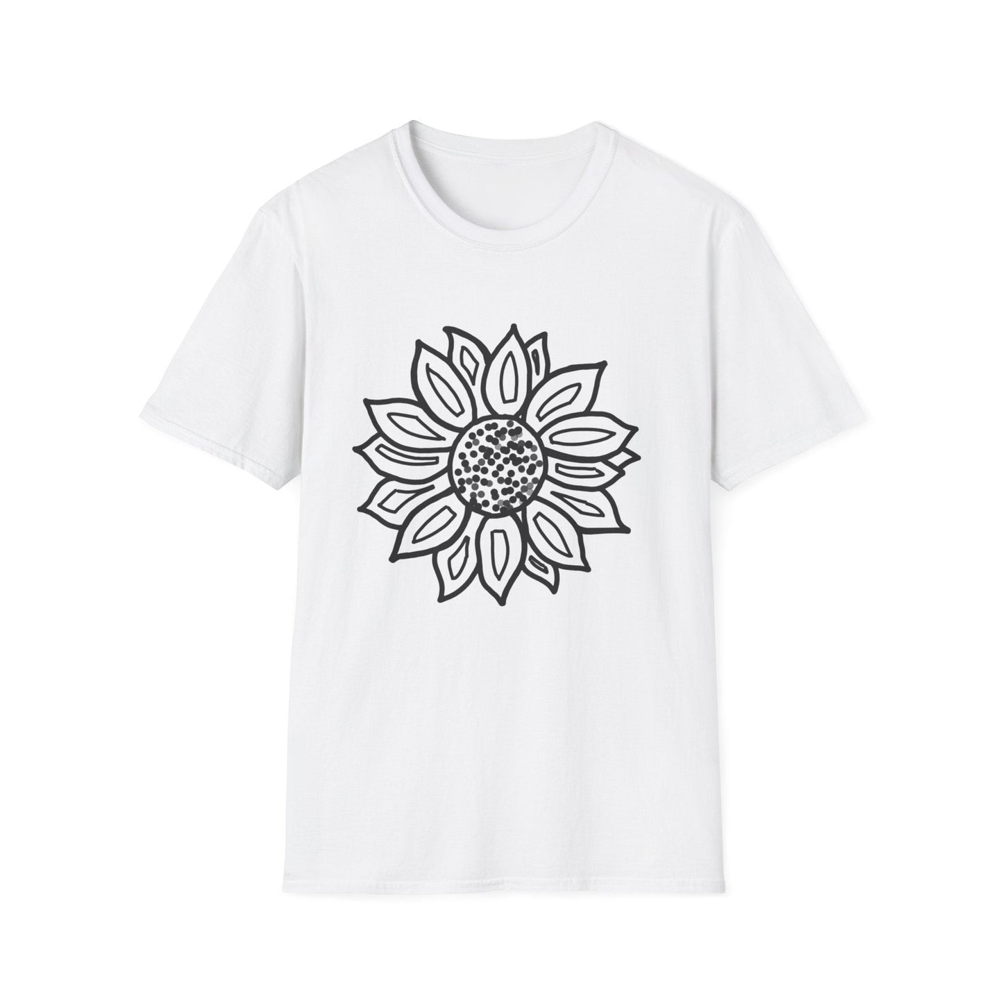 Dotted Mandala Sunflower  – T-shirt