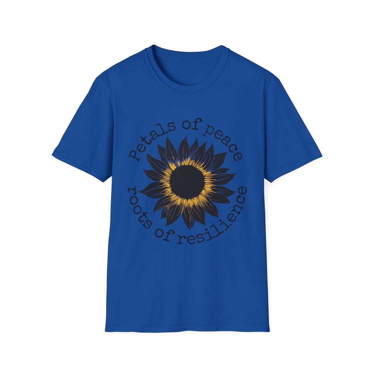"Petals of Peace, Roots of Resilience" Black & Yellow Sunflower