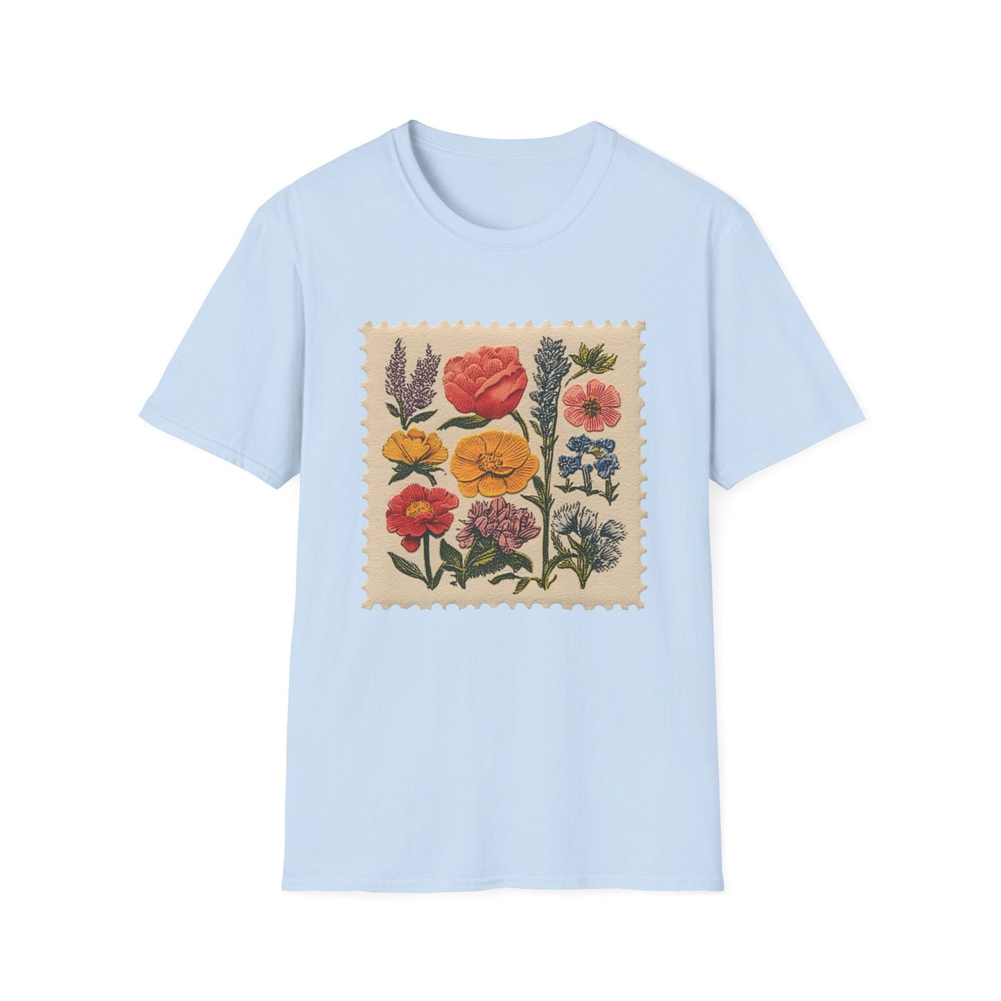Floral Stamp  – T-shirt