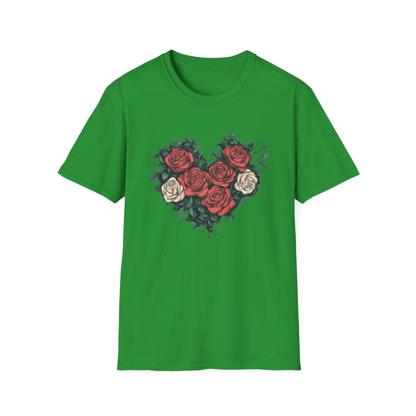 Pink and Red Heart Roses  – T-shirt