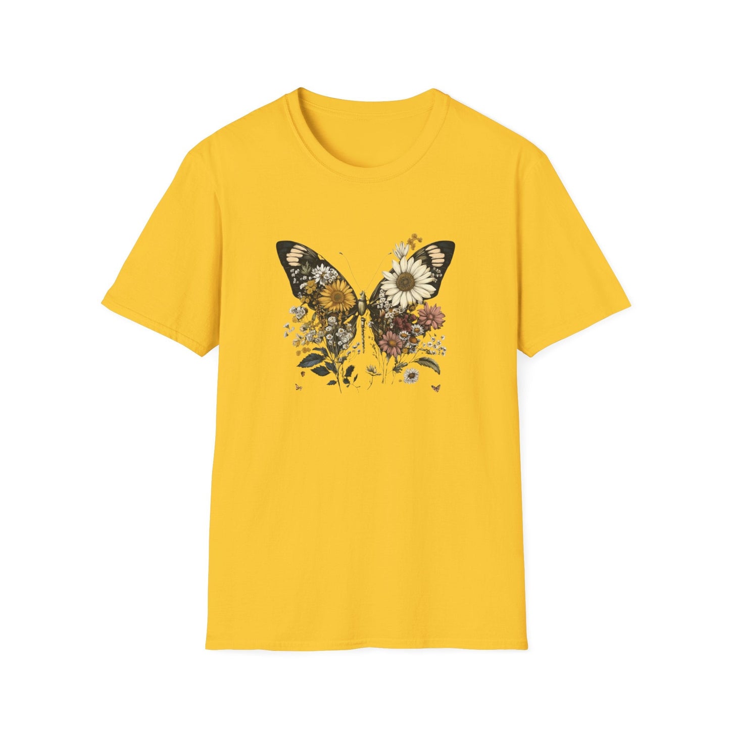 Flowers & Butterfly – T-shirt