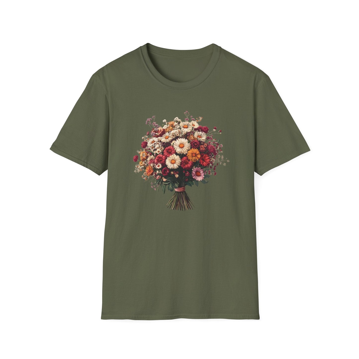 Bouquet  of Daisies of Many Colors  – T-shirt