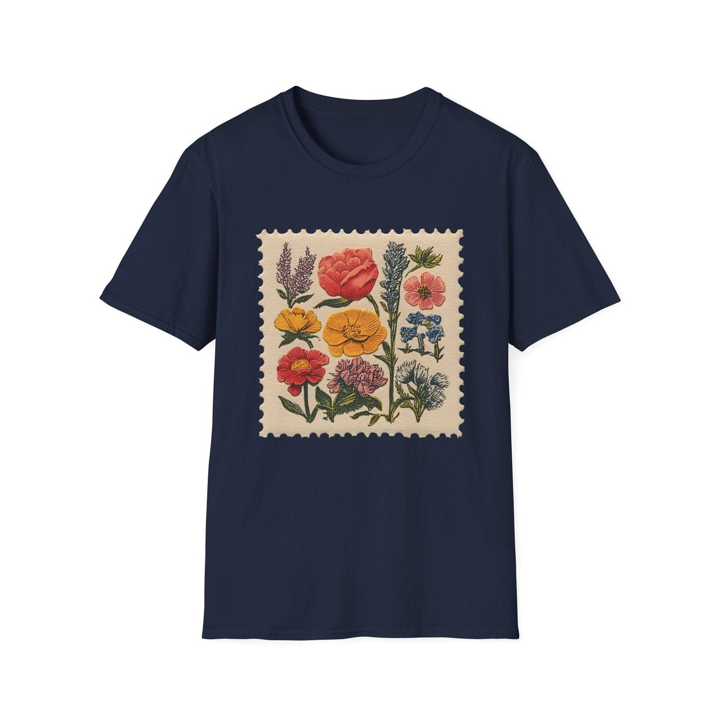 Floral Stamp  – T-shirt