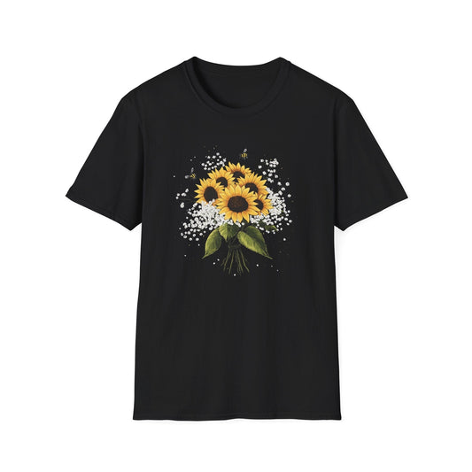 Bees on Sunflowers  – T-shirt