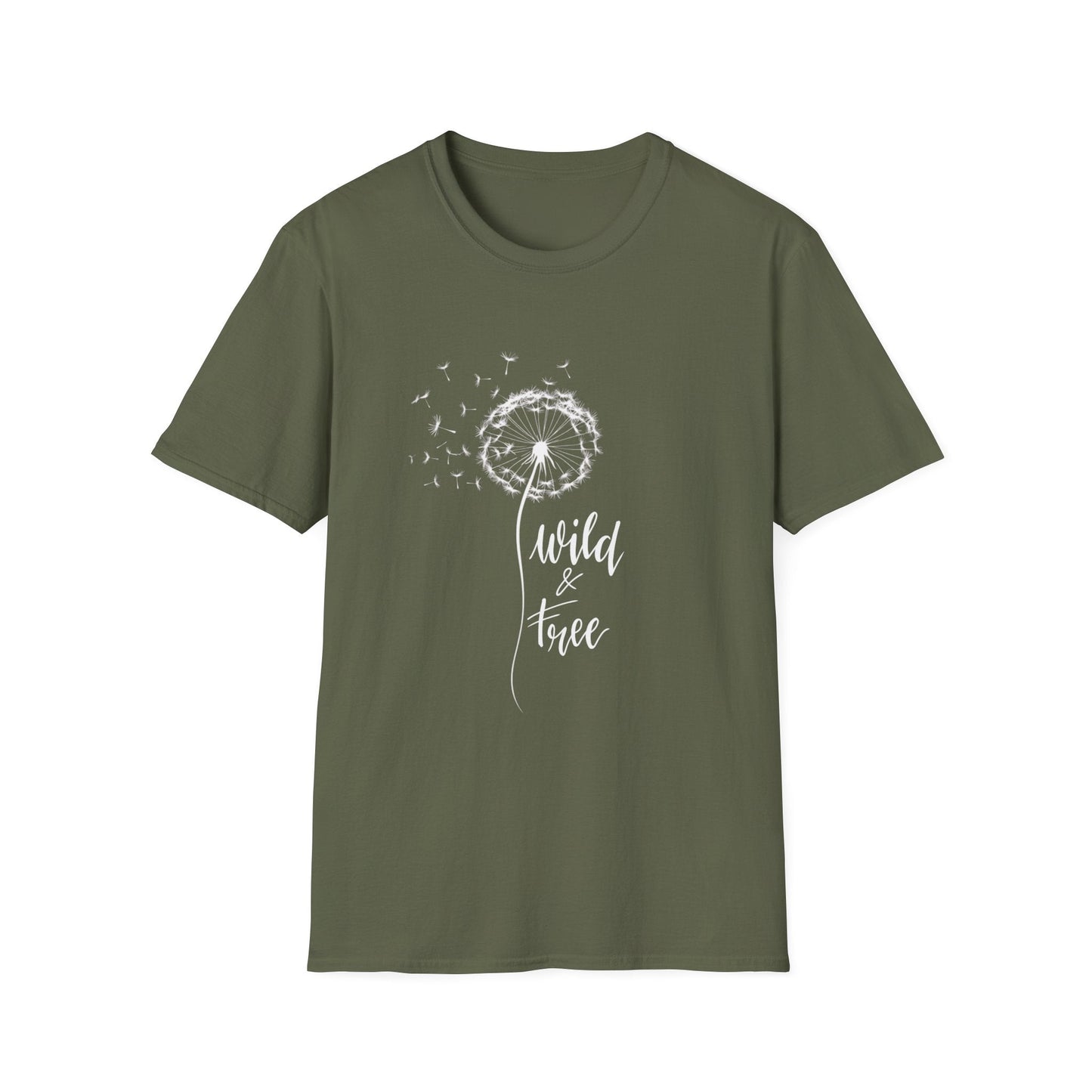 Wild and Free Dandelion  – T-shirt