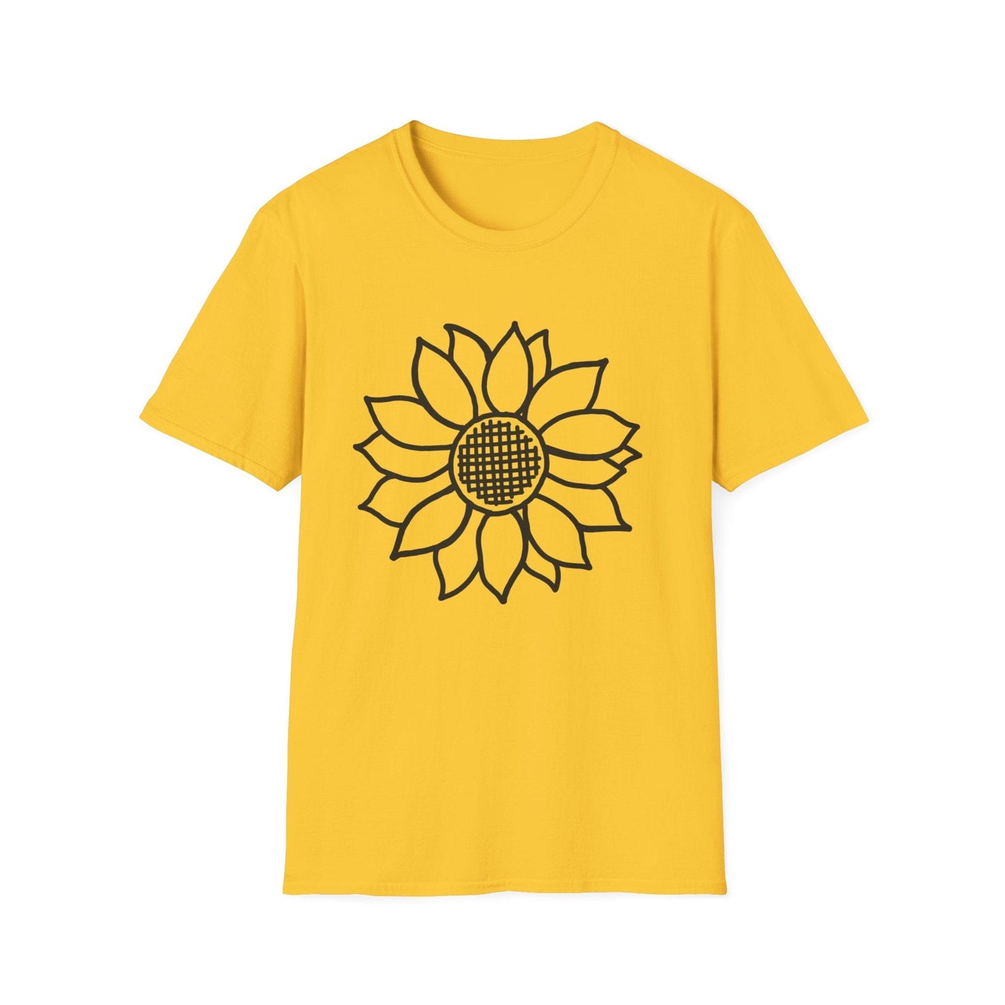 Criss Cross Sunflower  – T-shirt