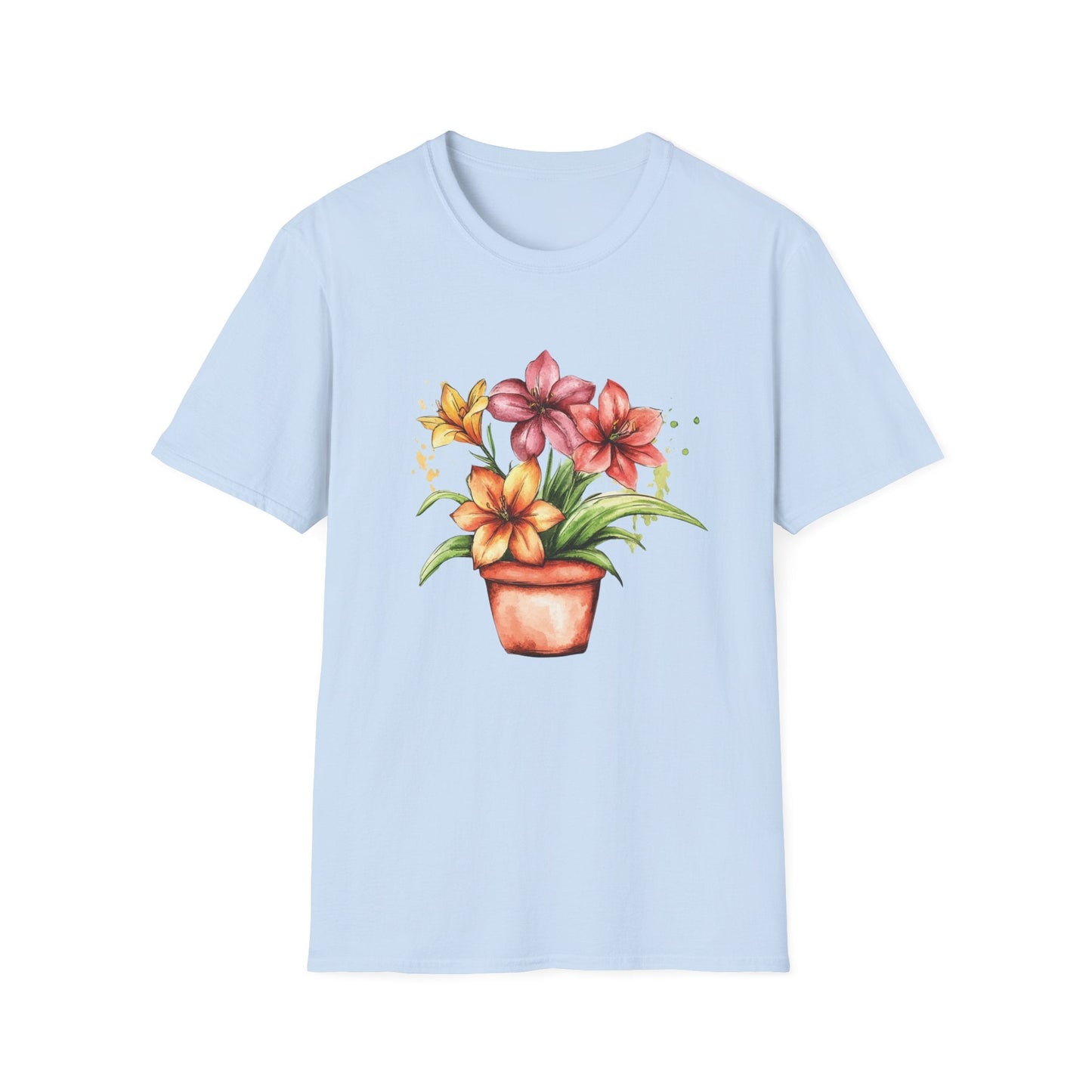 Pink, Orange and Yellow Lilies  – T-shirt