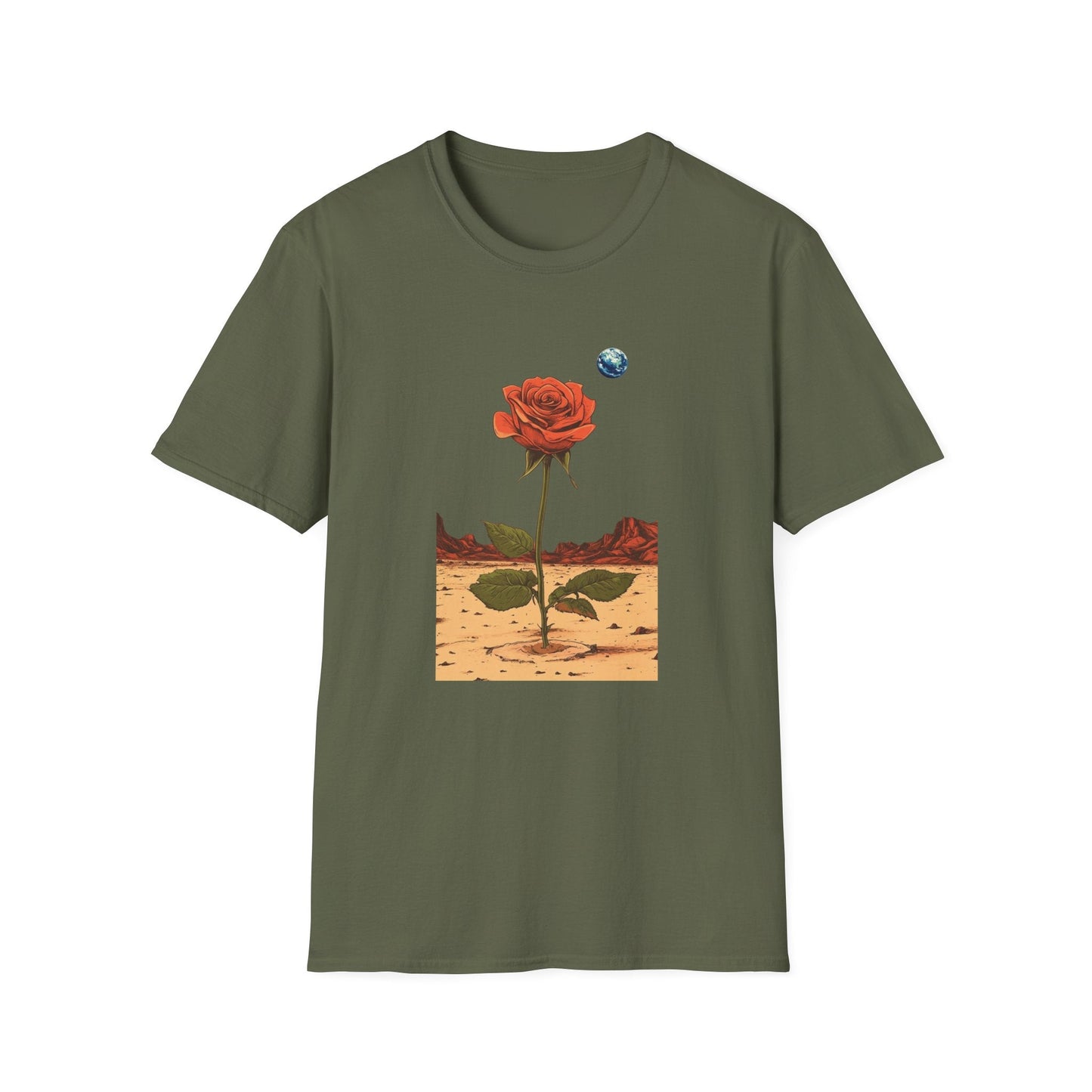 Solo Rose Earth in the Sky – Terraforming of Mars – T-shirt